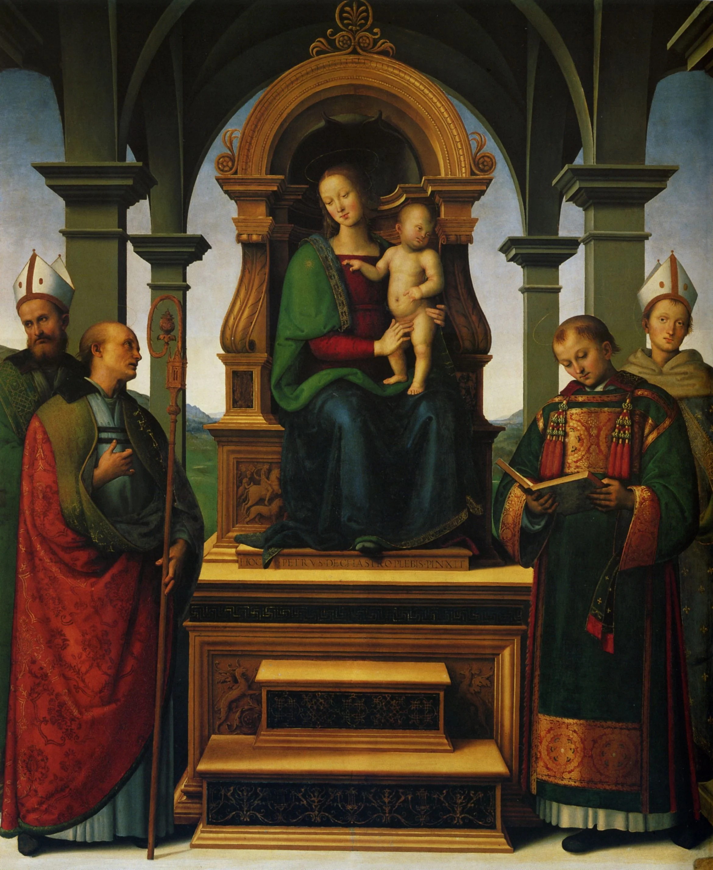 Decemviri Altarpiece, by Pietro Perugino, unspecified, 1498