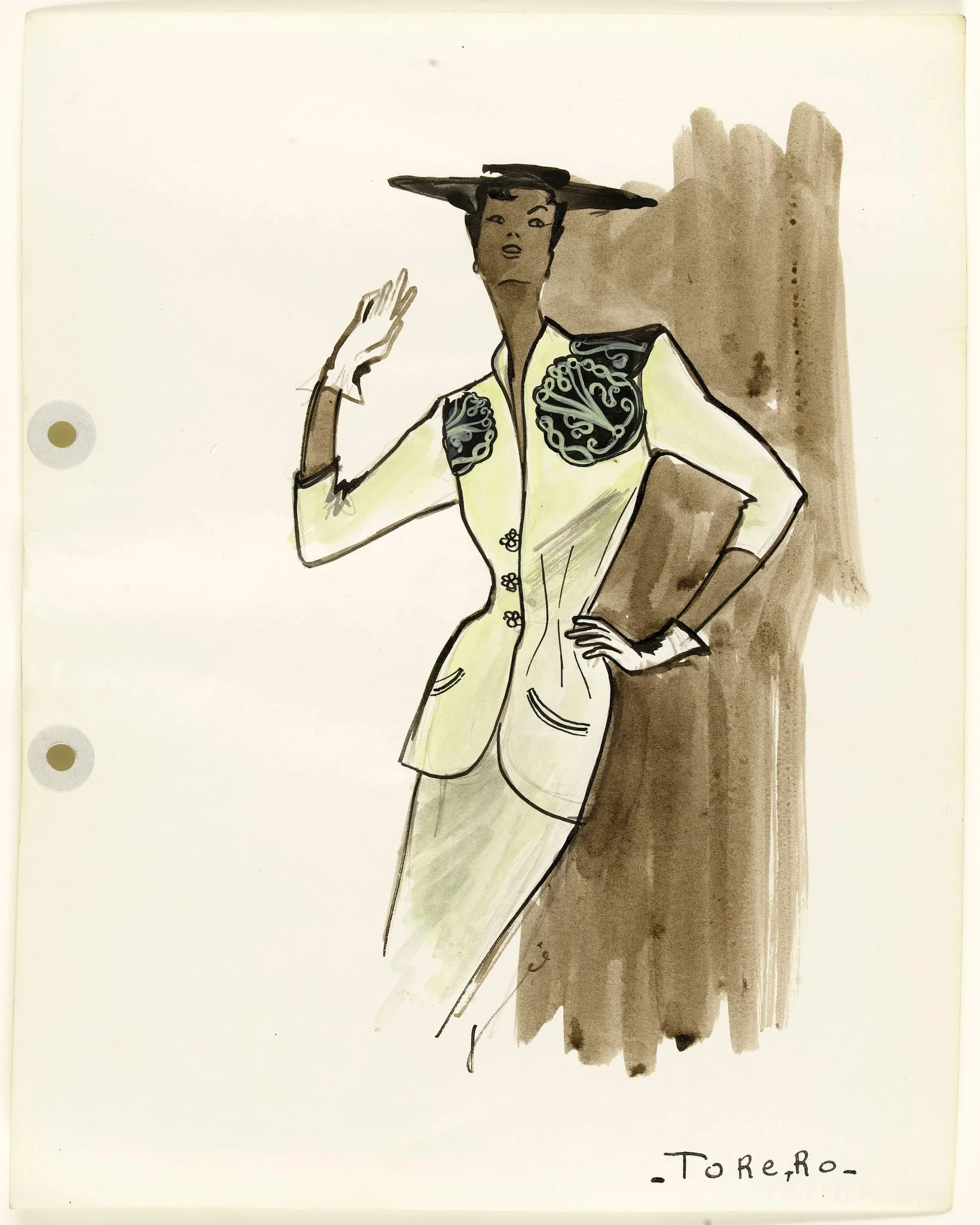 'Torero', by Carven, 1951