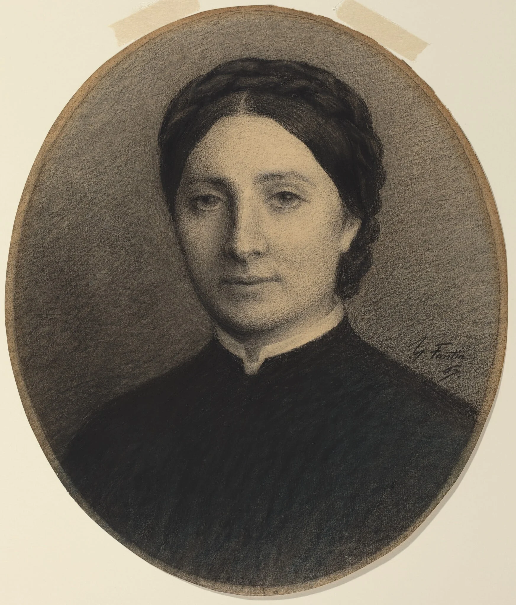 Madame Ditte, by Henri Fantin-Latour, chalk, 1867