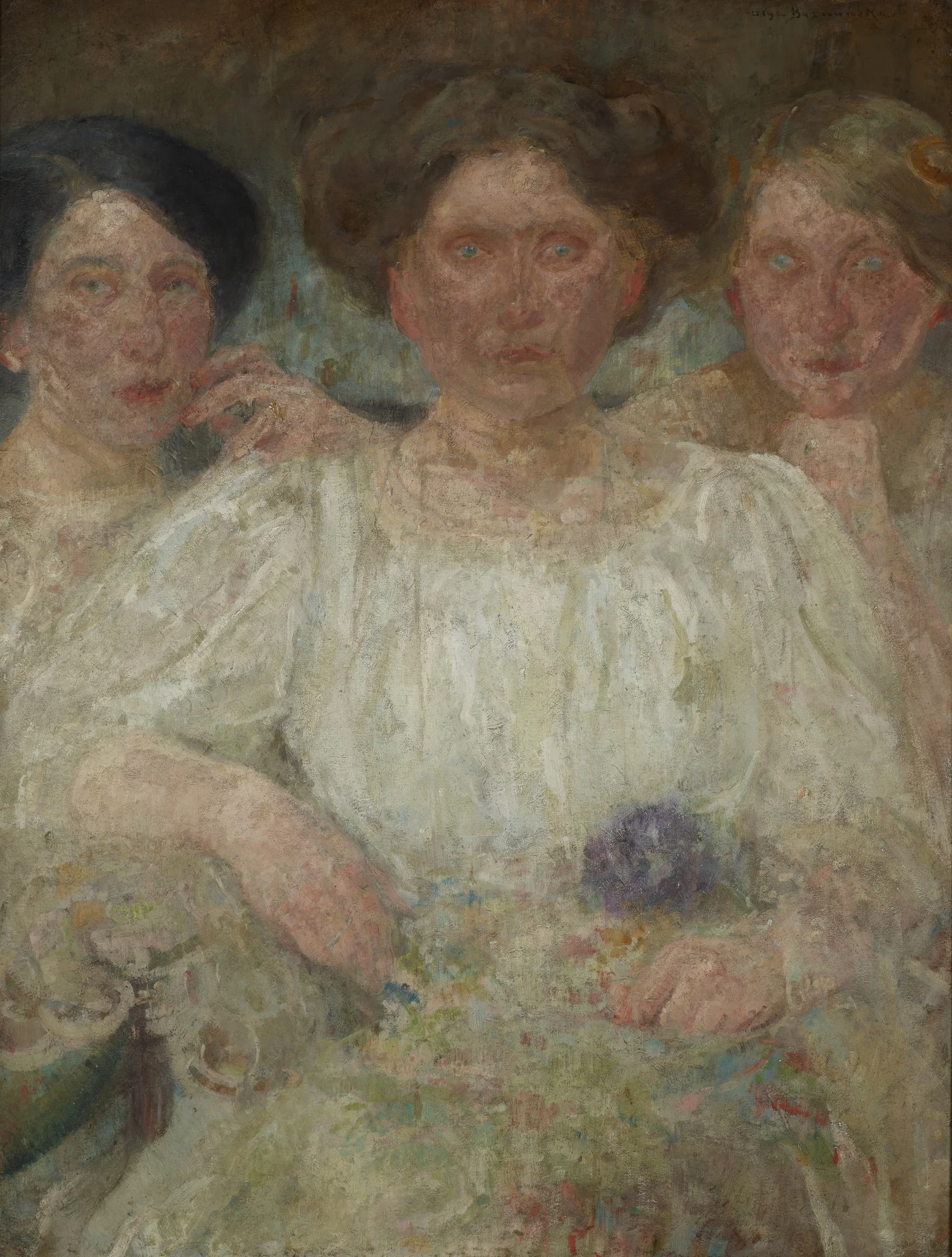 Portrait of Three Sisters, by Olga Boznańska, unspecified, 1910