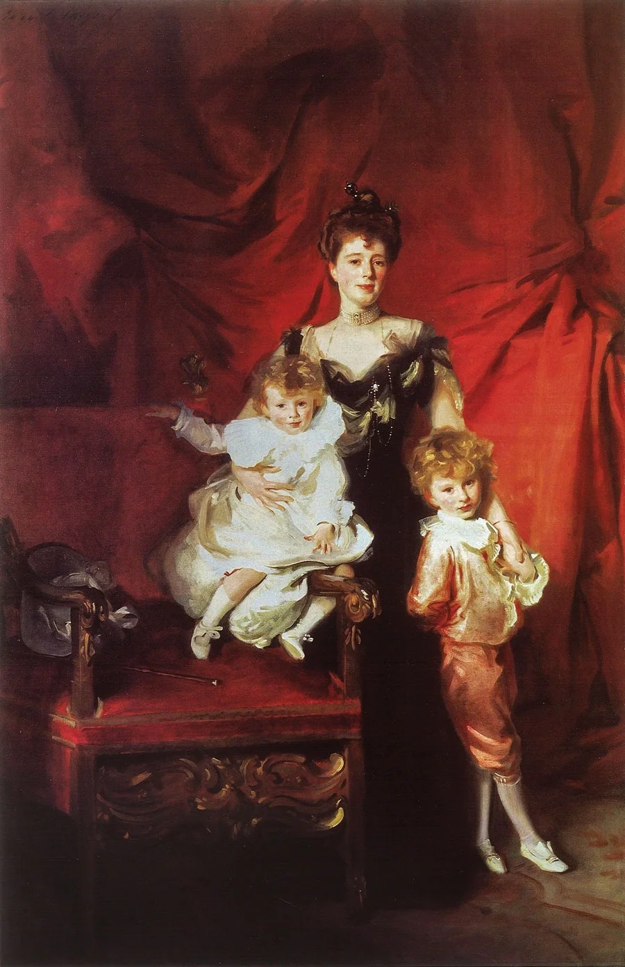 Mrs. Cazalet and Children Edward and Victor, by John Singer Sargent, oil, 1900