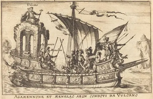 Agamennone et Menelao argn condoti da Vulcano