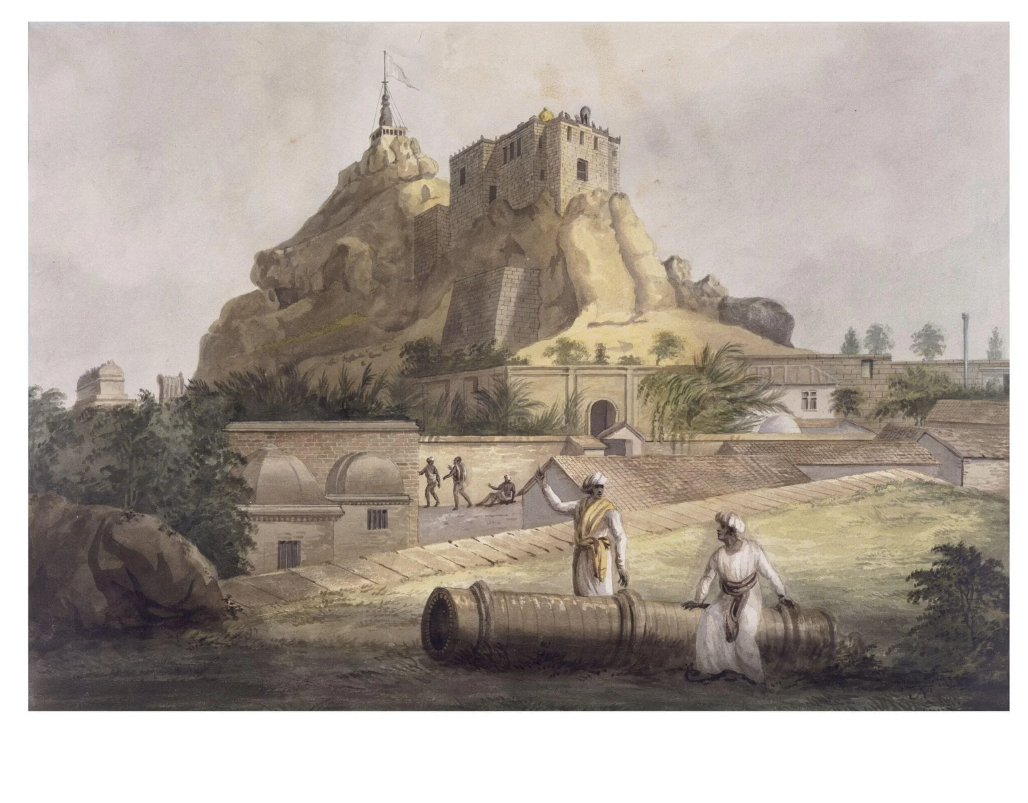 View of the hill fort, Trichinopoly