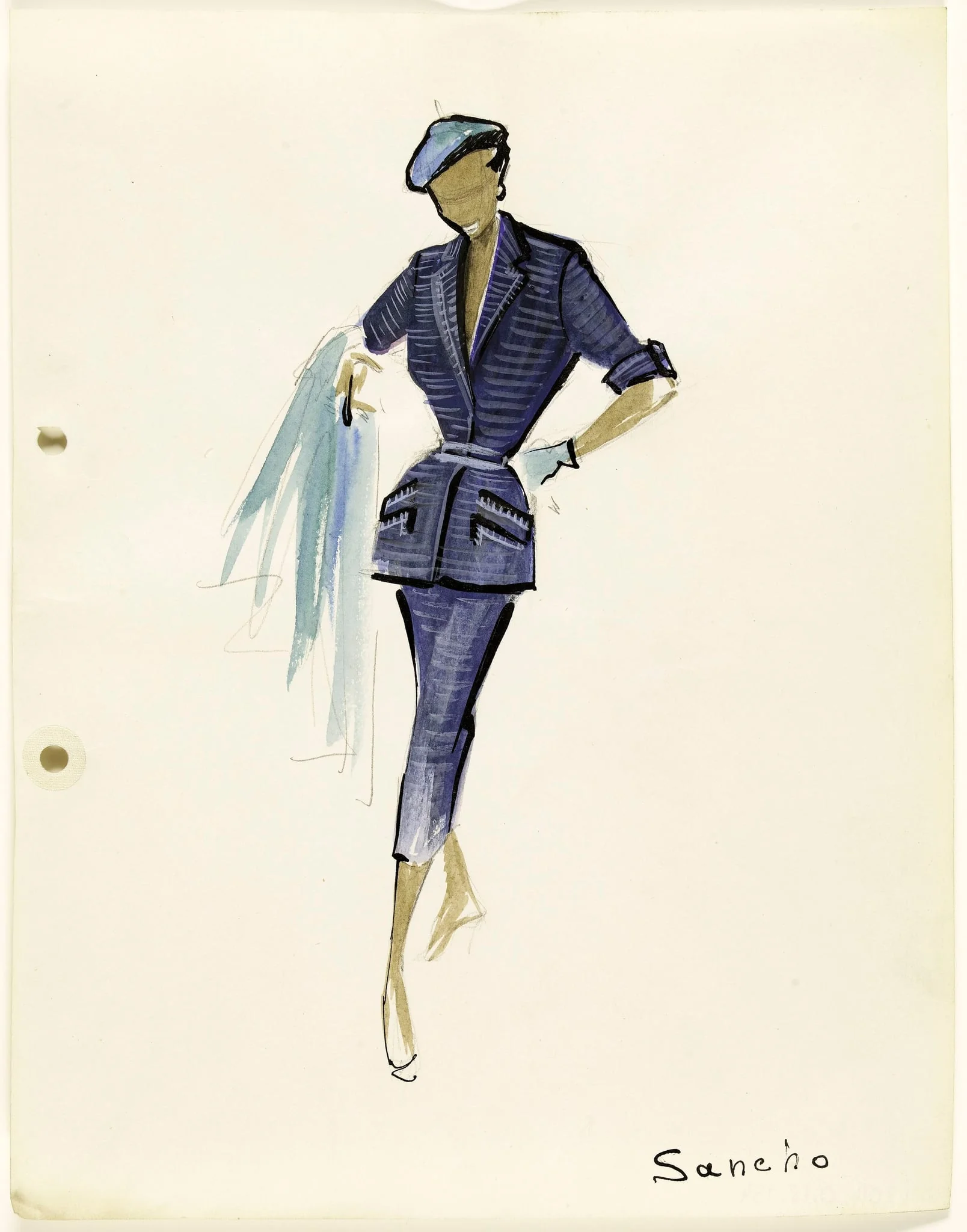'Sancho', by Carven, 1951