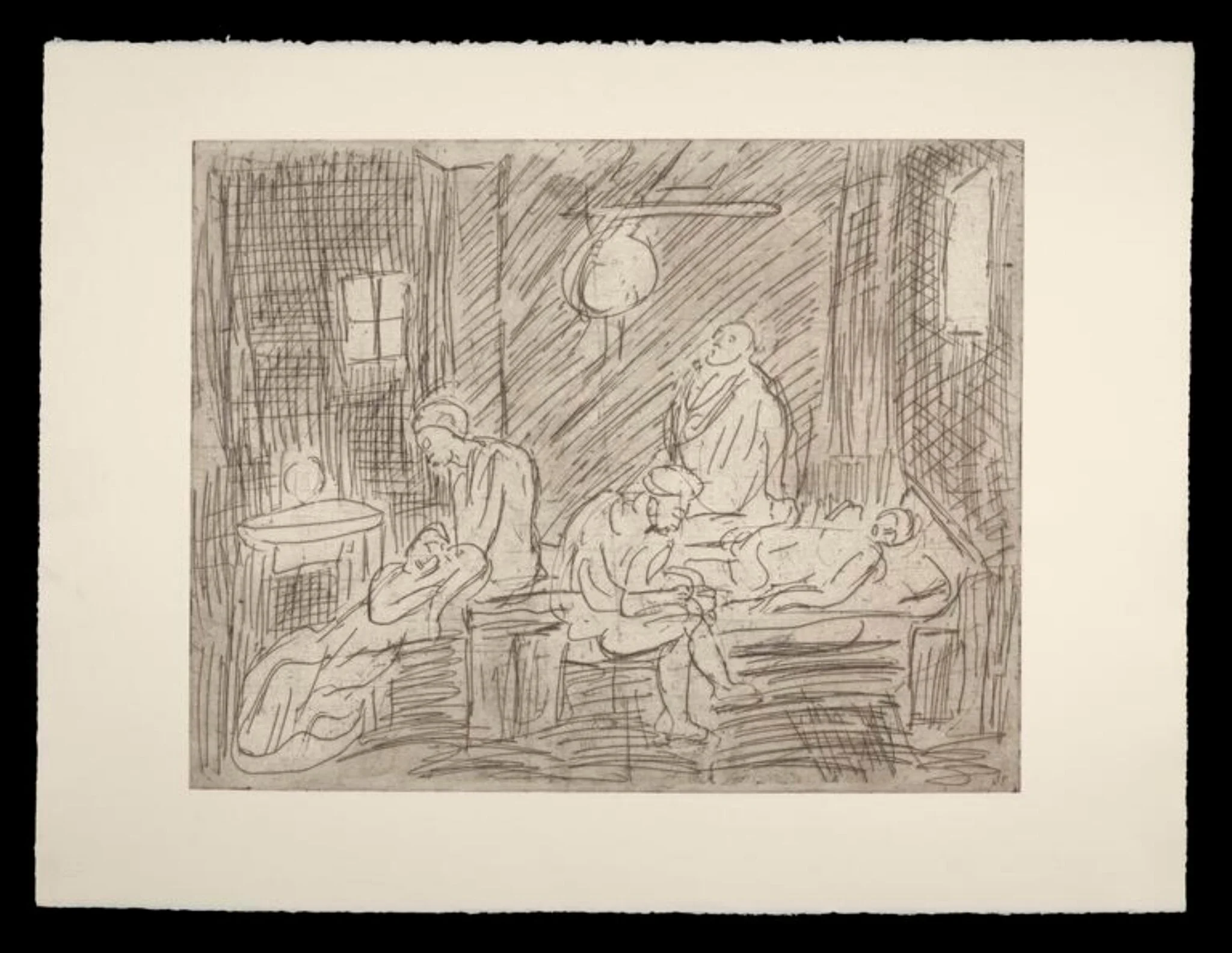 Leon Kossoff: The Testament of Eudamidas (after Poussin), by Leon Kossoff, 1998