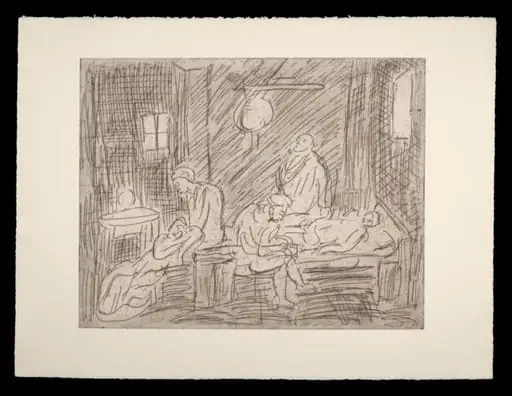 Leon Kossoff: The Testament of Eudamidas (after Poussin)