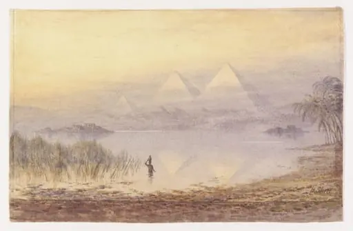 The Pyramids during the Nile Flood