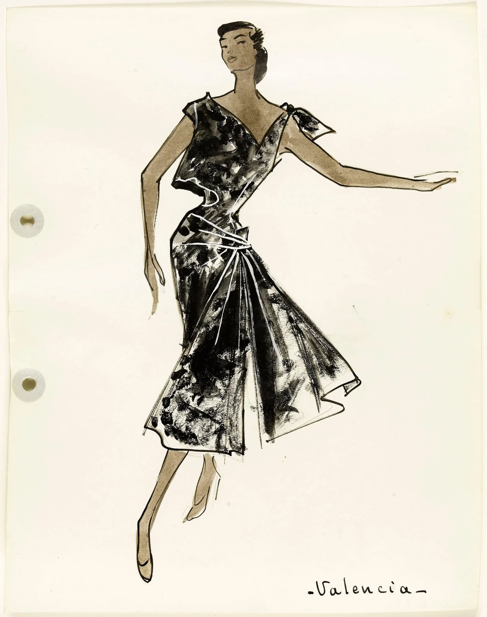 'Valencia', by Marie-Louise Carven, 1951