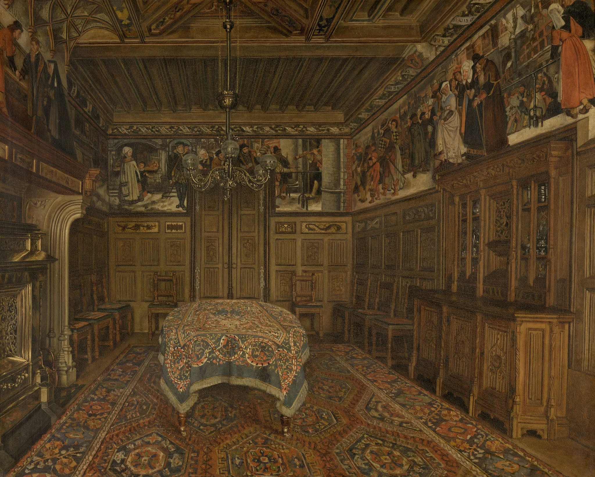 The Dining Room at the Home of the Artist Henri Leys