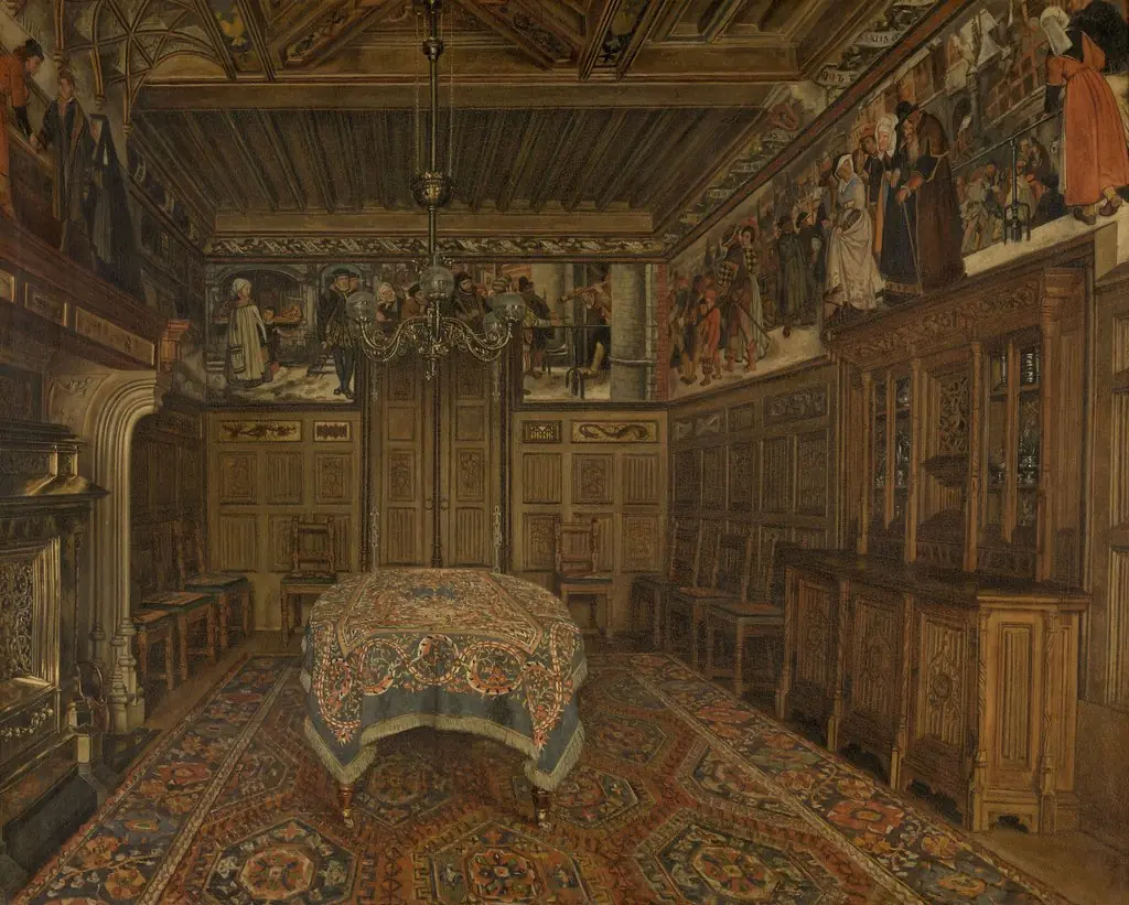The Dining Room at the Home of the Artist Henri Leys
