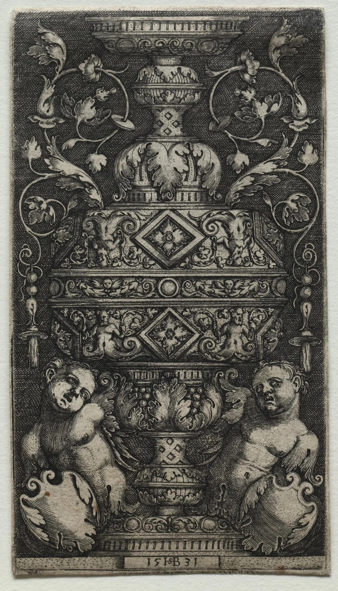 Vase Orné d'Enfans, by Sebald Beham, 1531