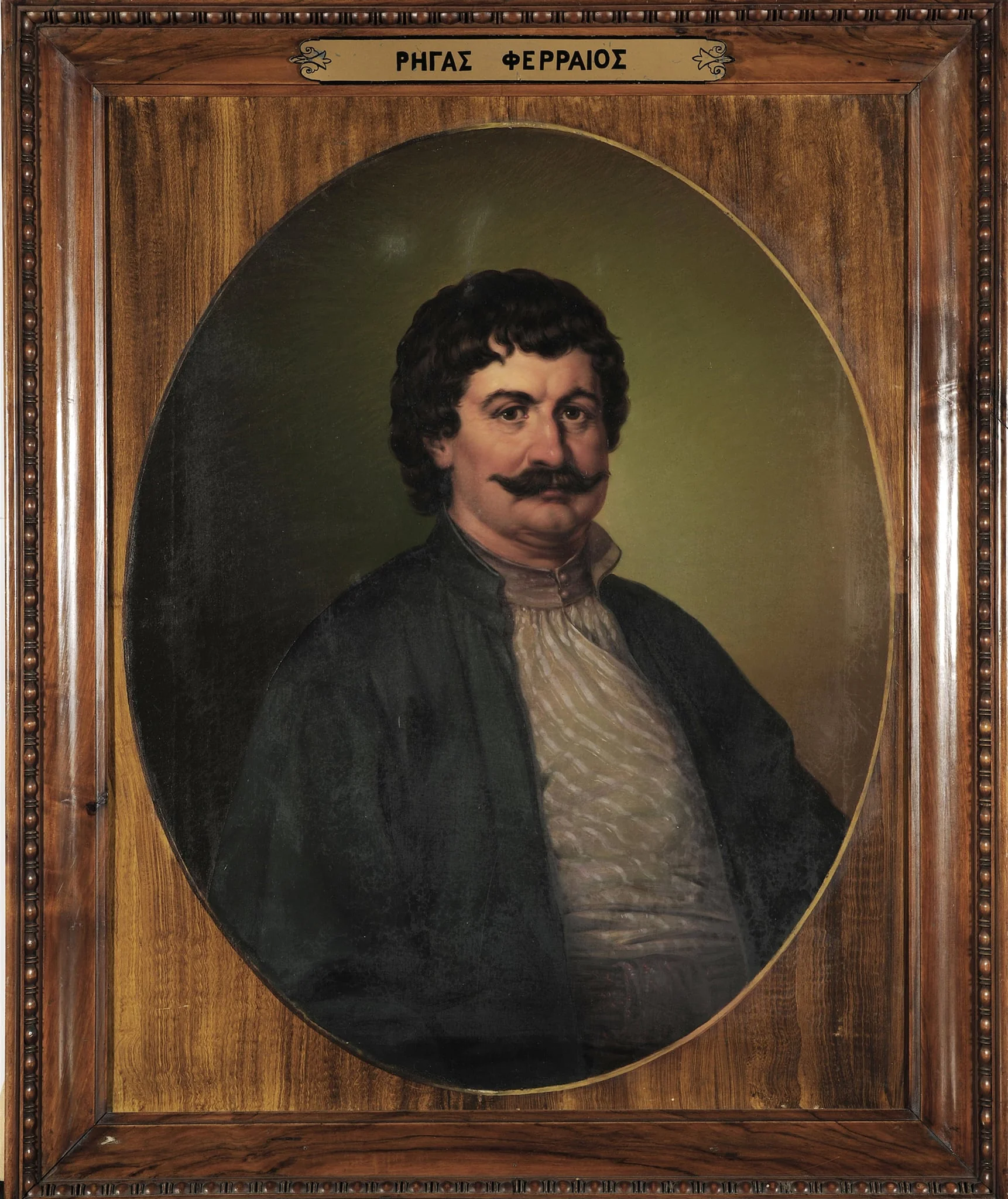Προσωπογραφία του Ρήγα Βελεστινλή, by Tsokos Dionysios, unspecified, 1862
