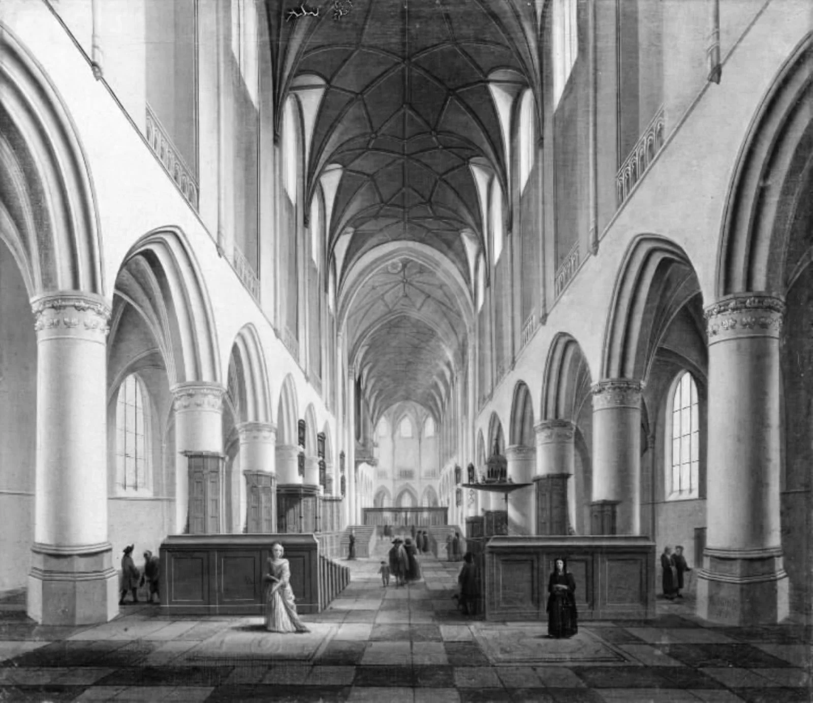 St Bavokerk, Haarlem, Viewed from West to East