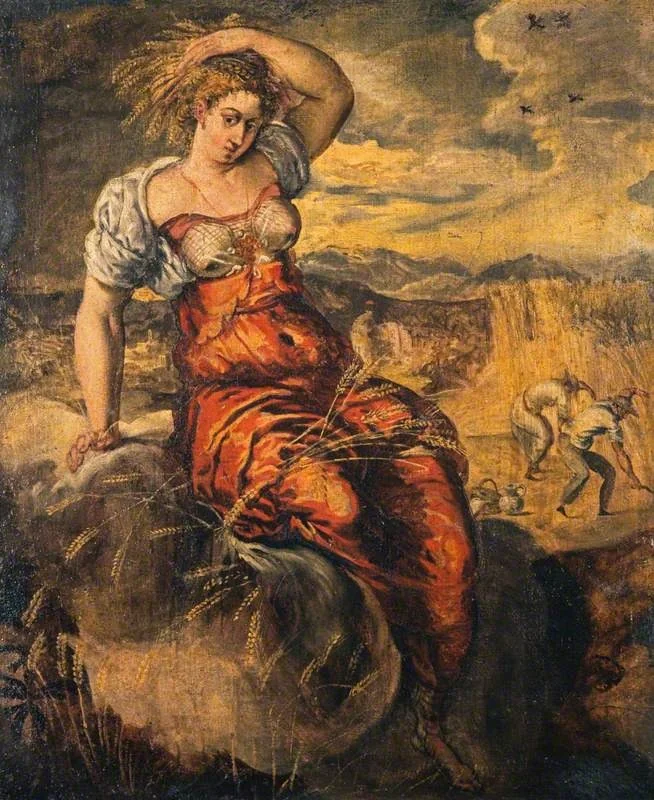 Summer, by Unknown, oil, 1600