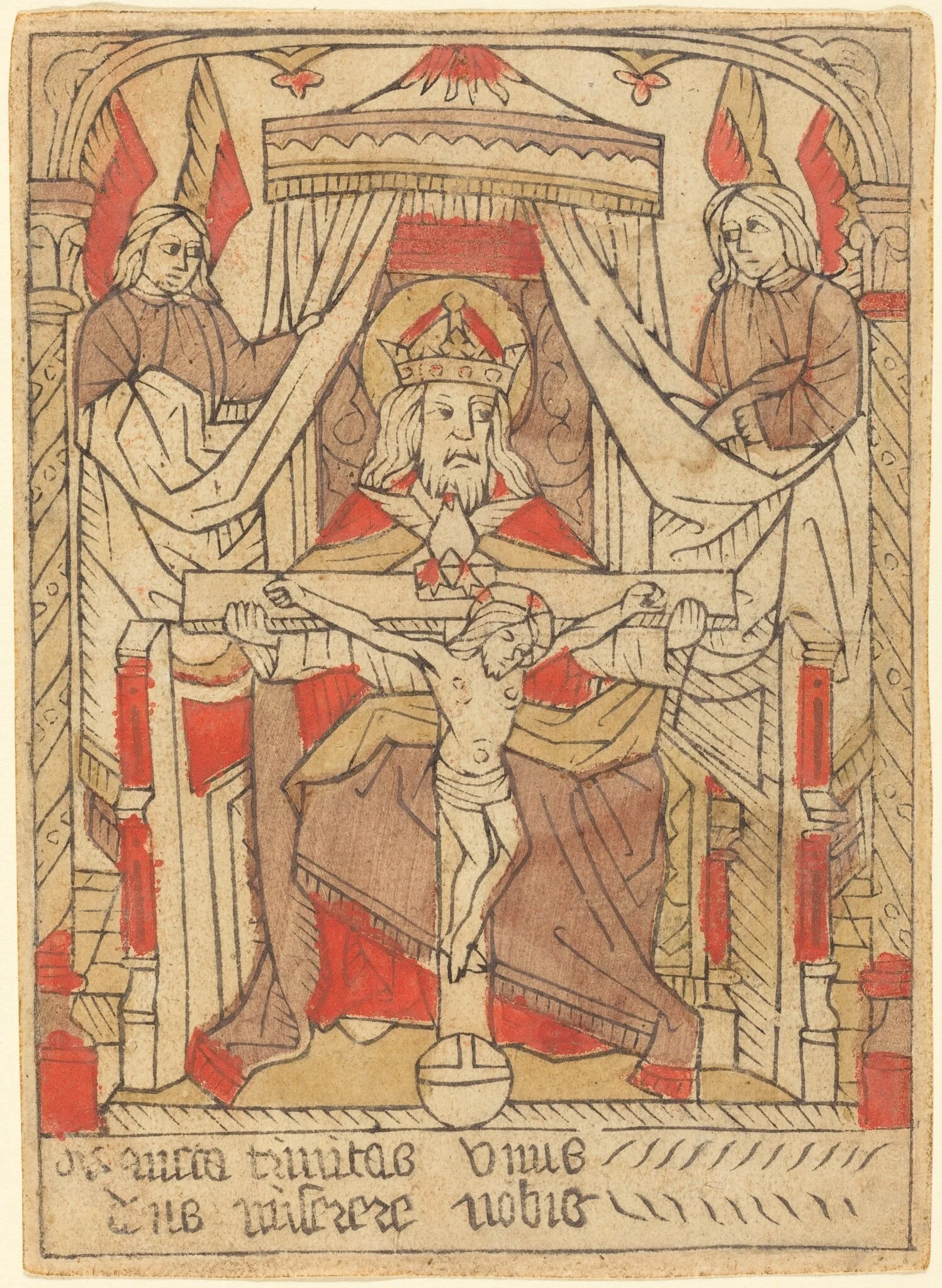 The Trinity, by French 15th Century, ink, 1470