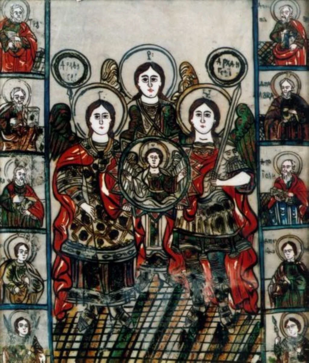 Sfinții militari, by Unknown, 1850