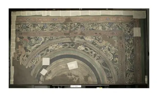 Copy of painting inside the caves of Ajanta (cave 21)