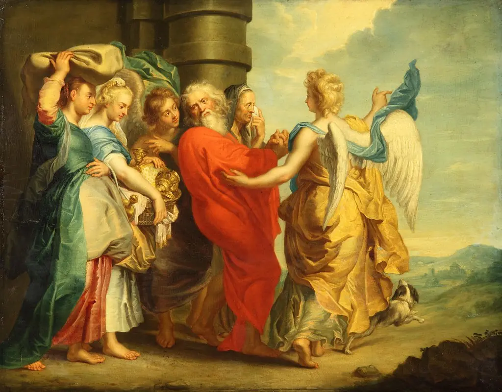 Flight of Lot and his Daughters