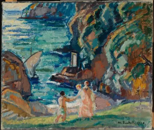 Aurinkoinen kallioranta, Porto Fino