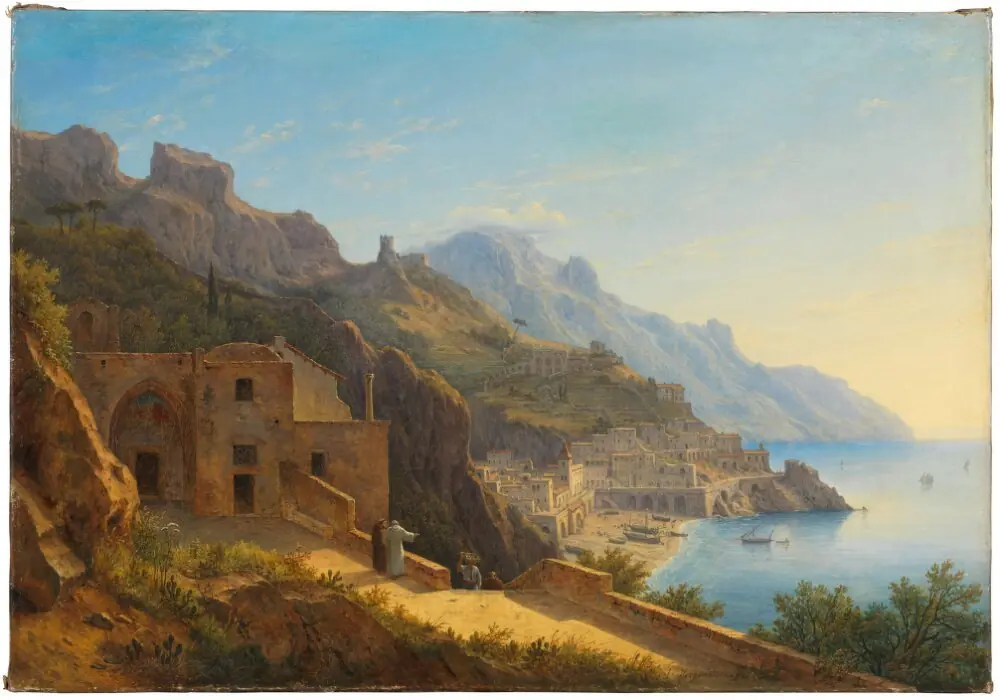 View of Amalfi with the Capucines Cloister