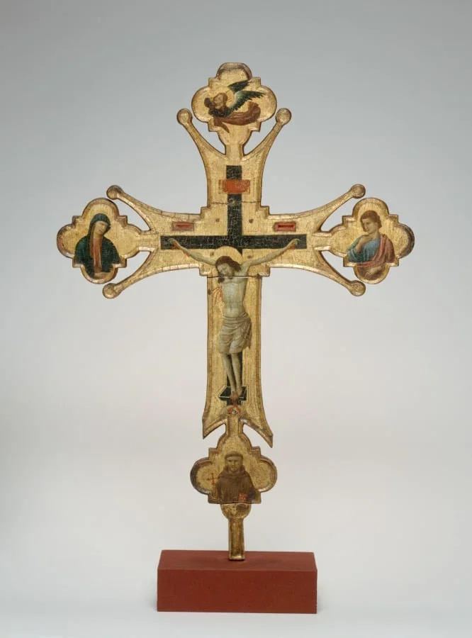 Processional Cross, by Master of Santa Chiara, unspecified, 1320