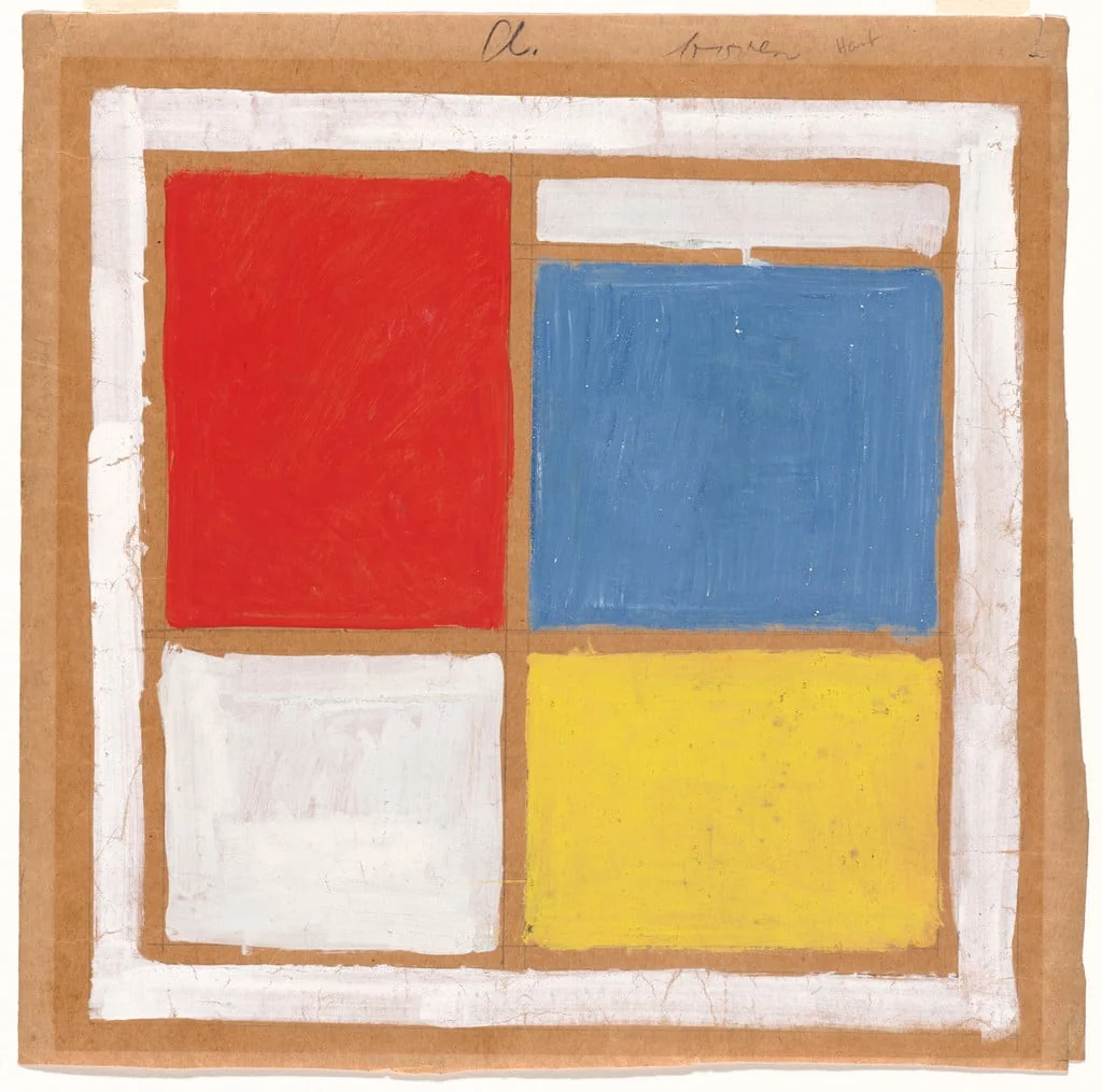 Untitled, by Theo van Doesburg, gouache, 1922