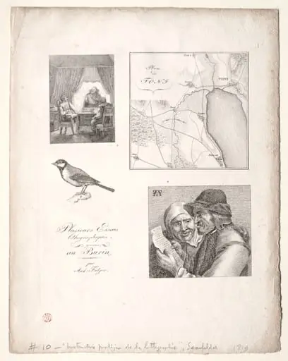 L'art de la litographie:Four Subjects after Falger