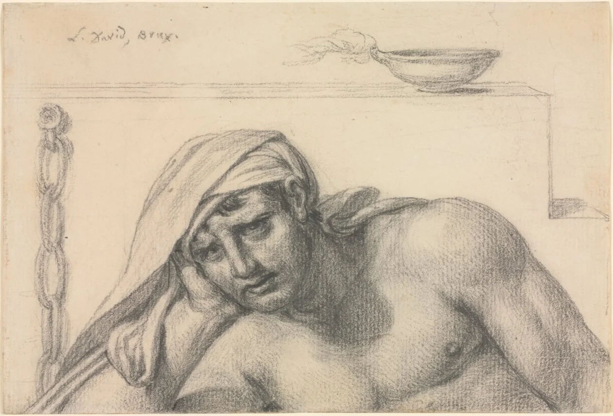The Prisoner, by Jacques-Louis David, 1819