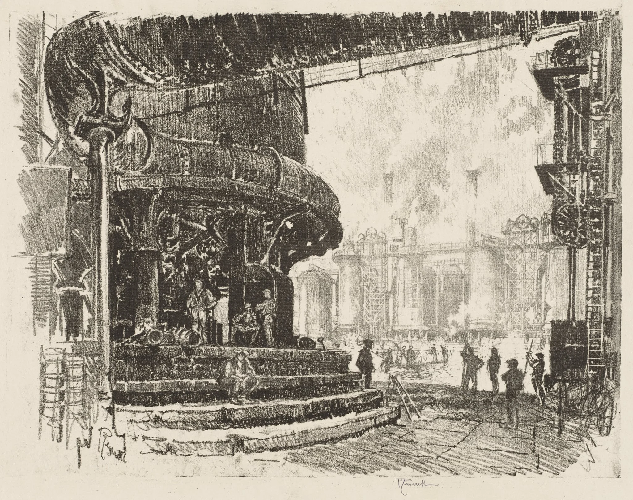 English War Work:  Making Pig Iron, The Base of the Blast Furnaces
