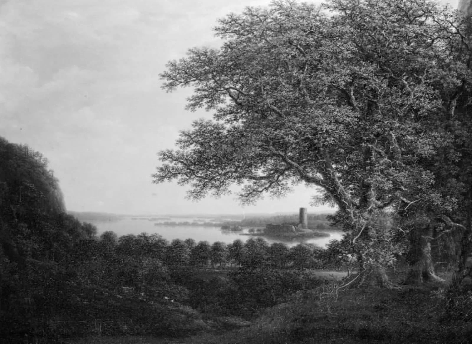 The Ruins of Stegeborg Castle near Vettern in Eastern Gotland, by Unknown, 1750
