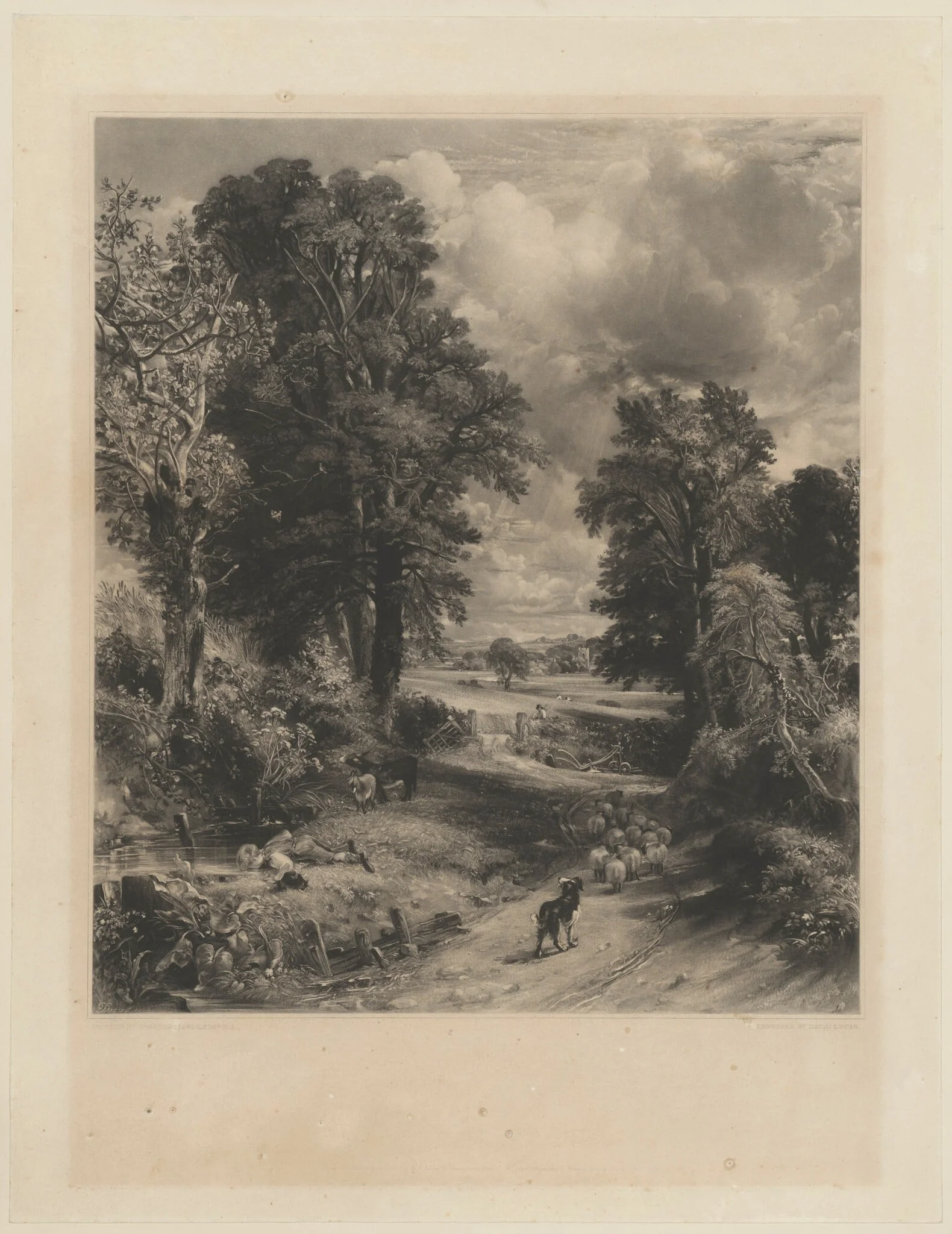 The Cornfield, by David Lucas, ink, 1832
