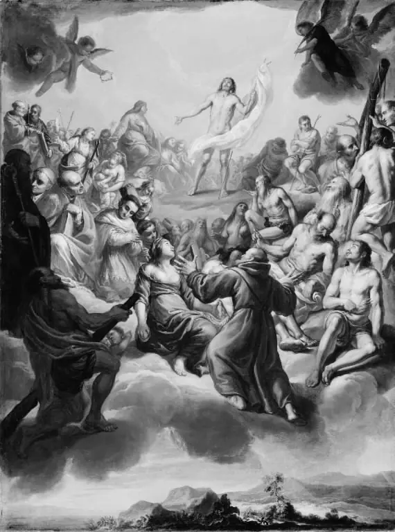 The Glorification of Christ surrounded by Saints