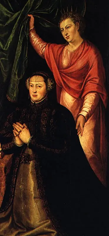 Queen Catherine of Portugal and St. Catherine of Alexandria