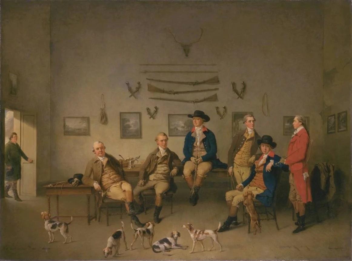 Members of the Carrow Abbey, by Philip Reinagle, oil, 1790