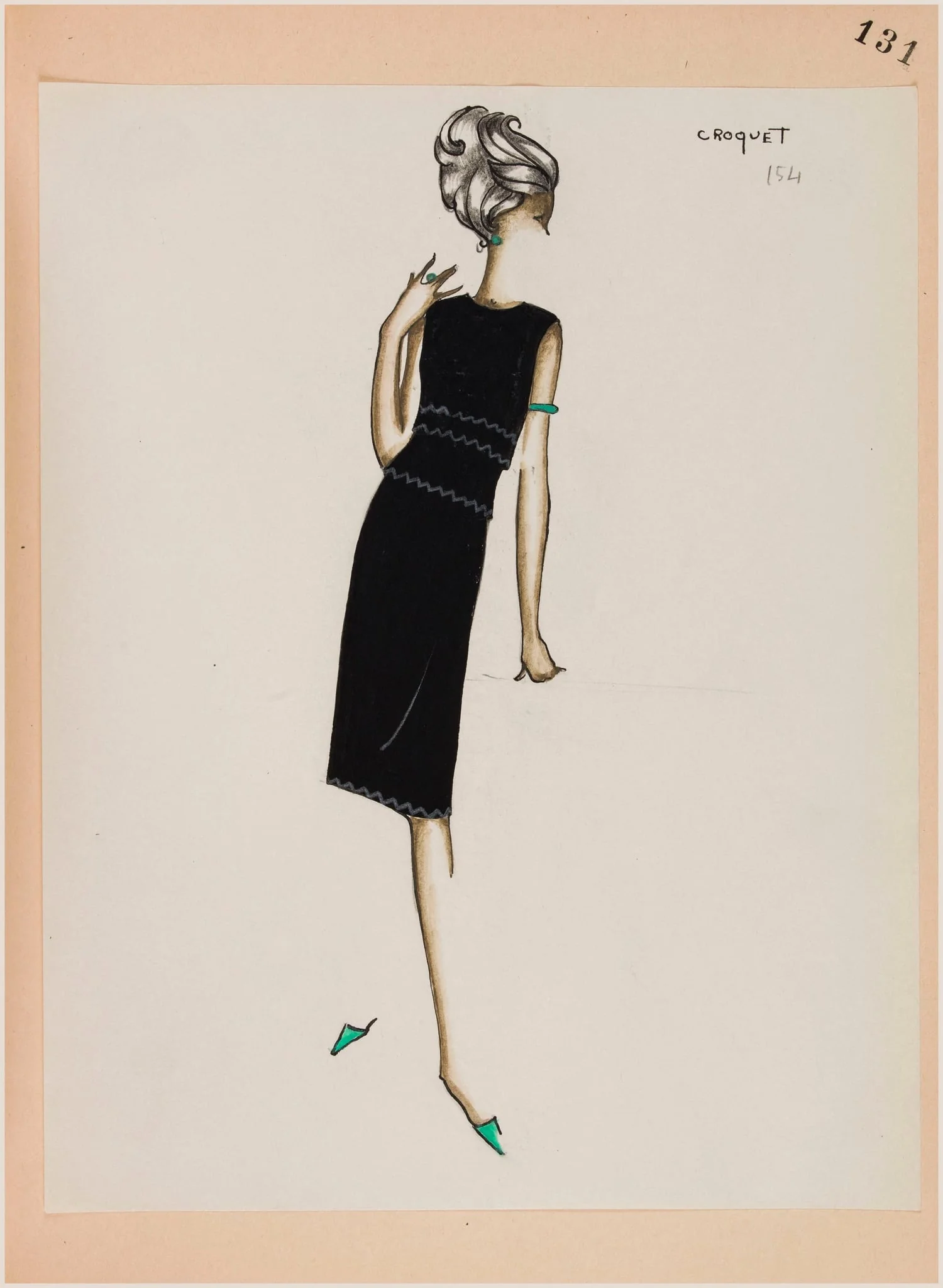 Croquet, by Marie-Louise Carven, 1963