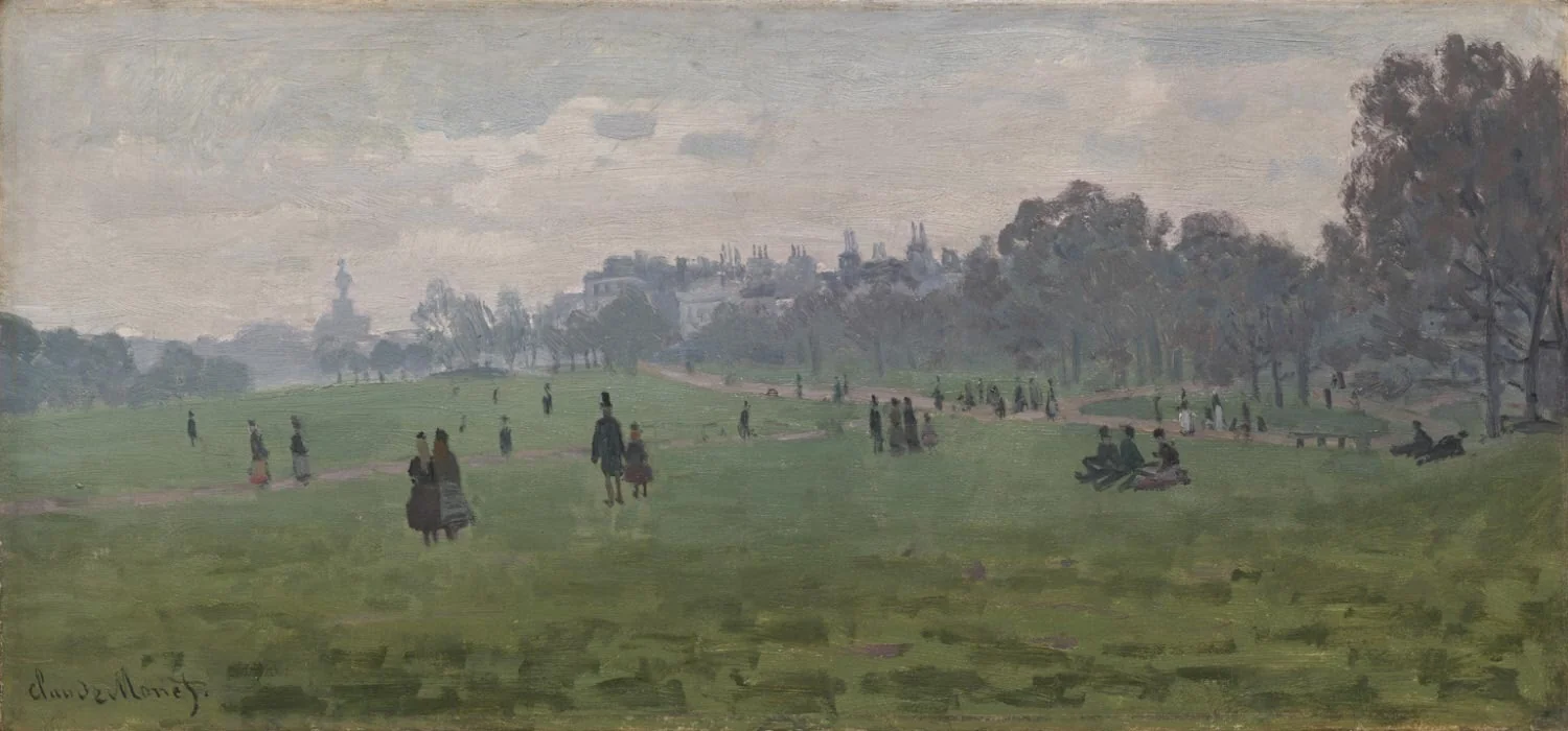 Green Park, London, by Claude Monet, oil, 1871