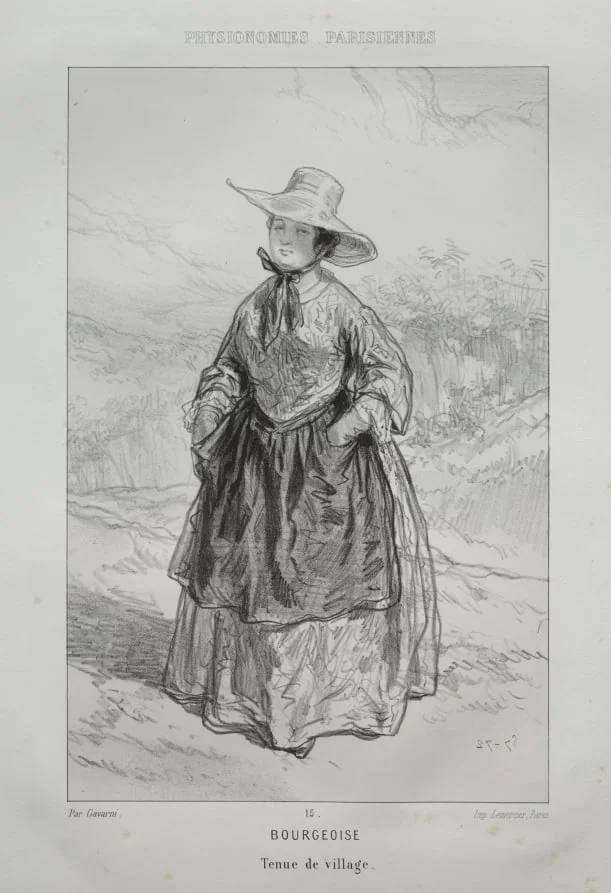 Bourgeoise, by Paul Gavarni, 1857