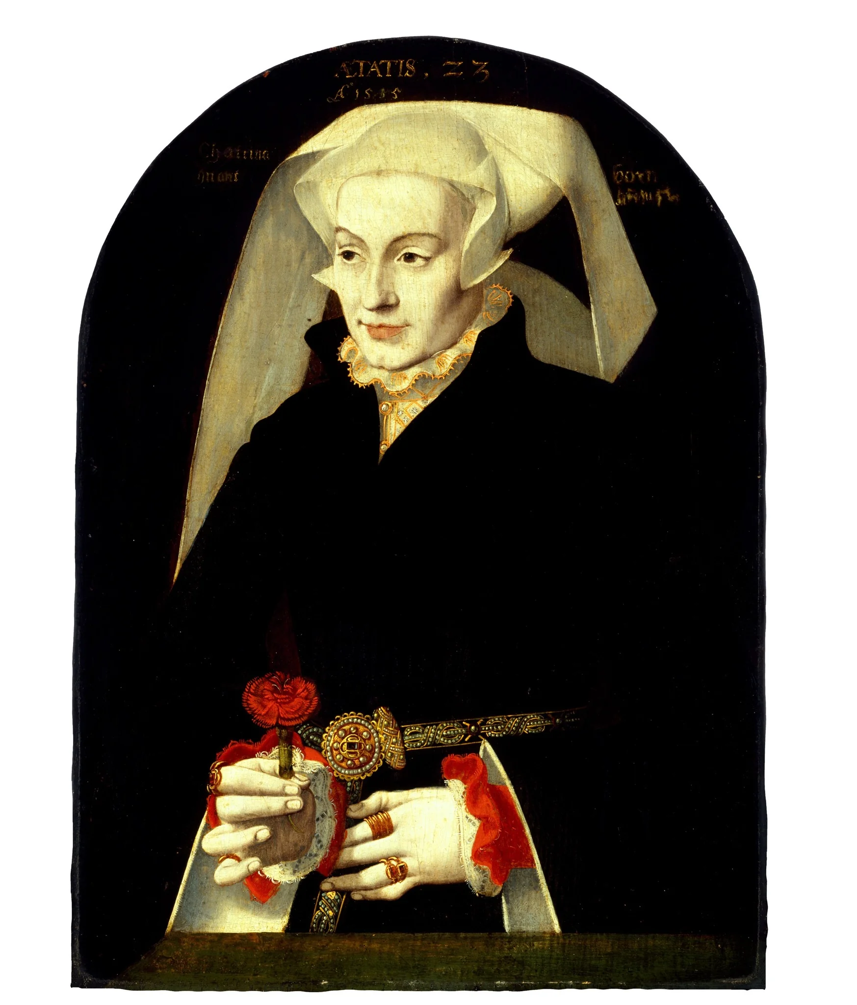 Portrait of Chatrina, Aged 23 Years, by Barthel Bruyn the Younger, oil, 1535