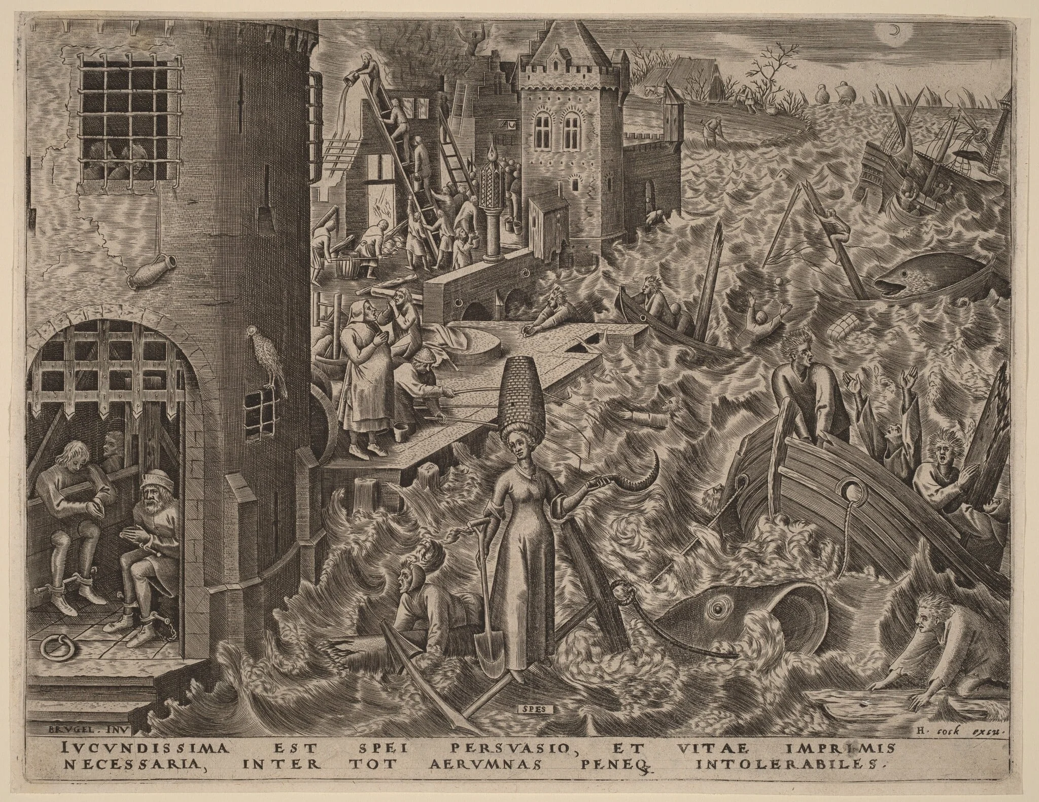 Hope, by Philip Galle, ink, 1559