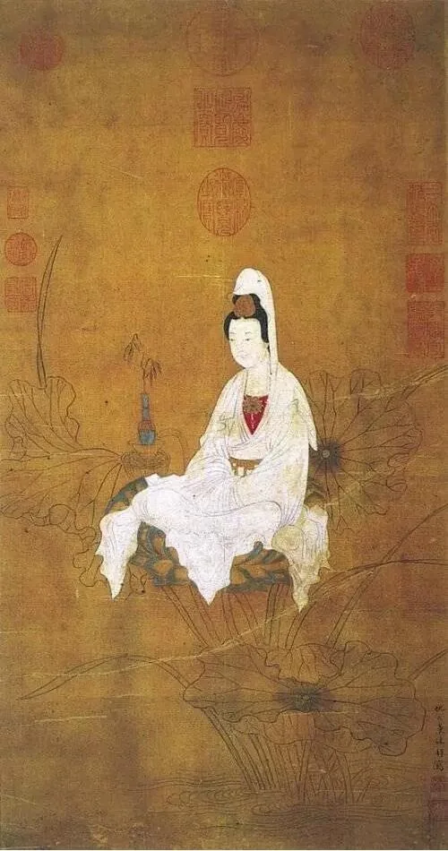 White-robed Guanyin Bodhisattva, by Qiu Zhu, unspecified, 1550