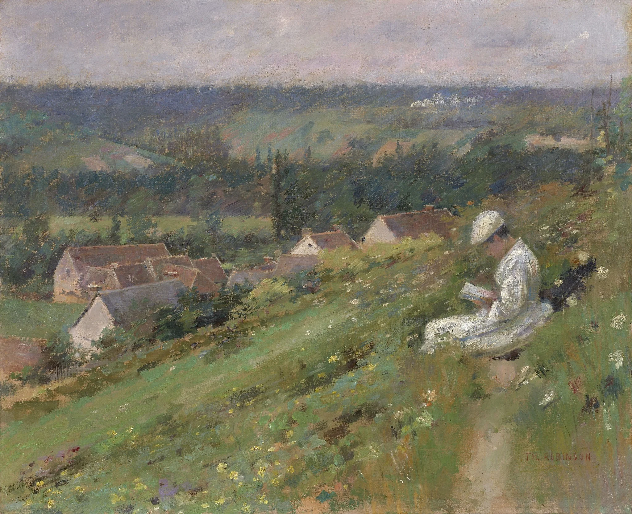 The Valley of Arconville, by Theodore Robinson, oil, 1894