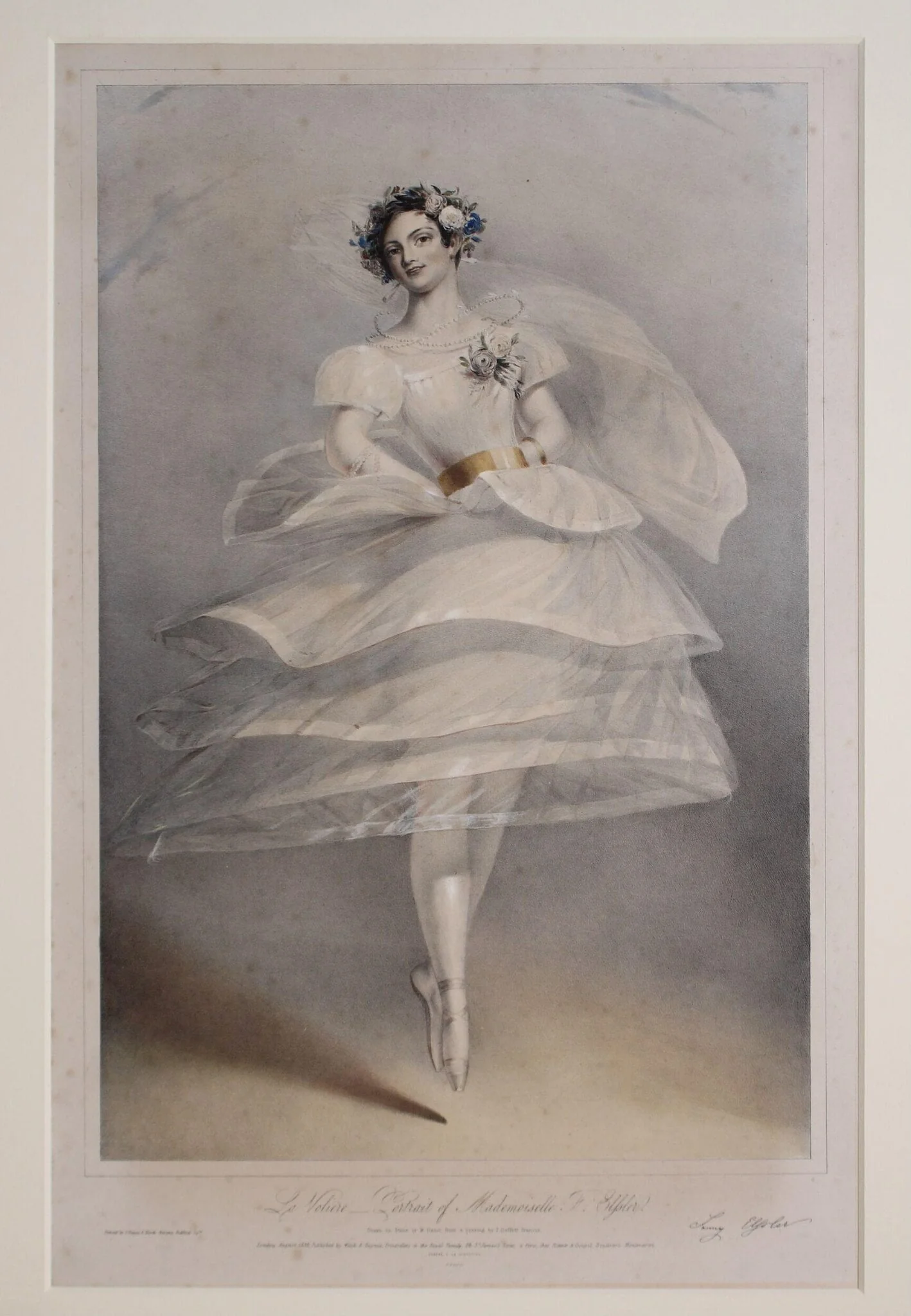 Fanny Elssler in La Voliere, by Gauci, M., 1838