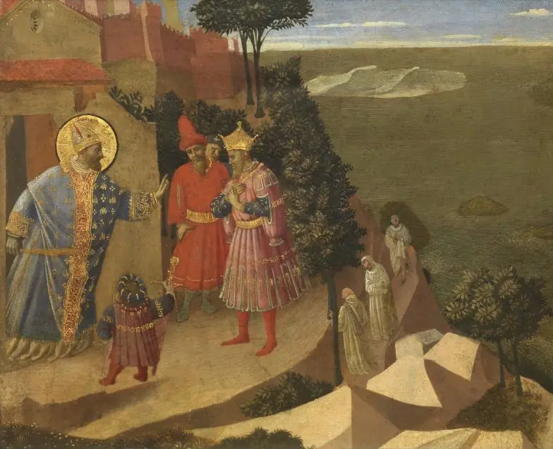 Saint Romuald Forbidding Entry to the Monastery to Emperor Otton III