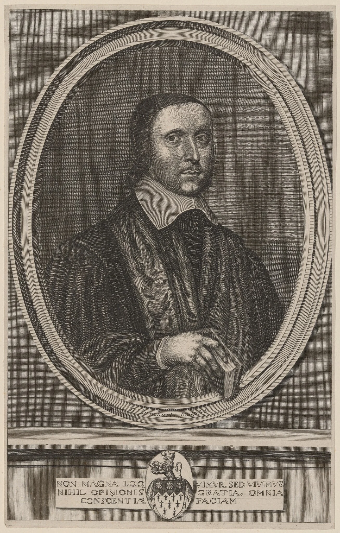Jeremy Taylor, Bishop of Down, Connor and Dromore, by David Loggan, ink, 1660
