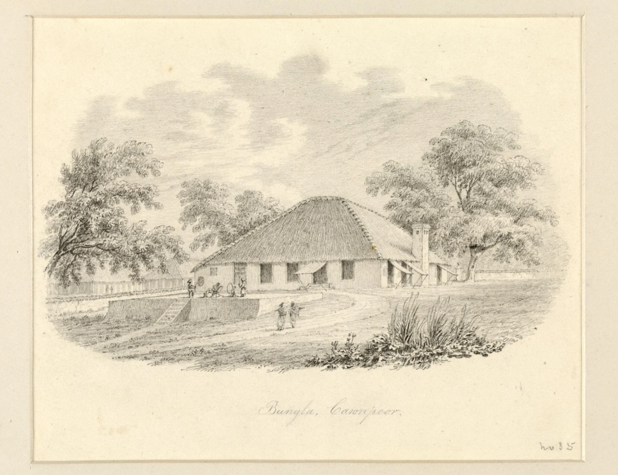 Bungla, Cawnpoor, by Robert Captain Smith, 1830