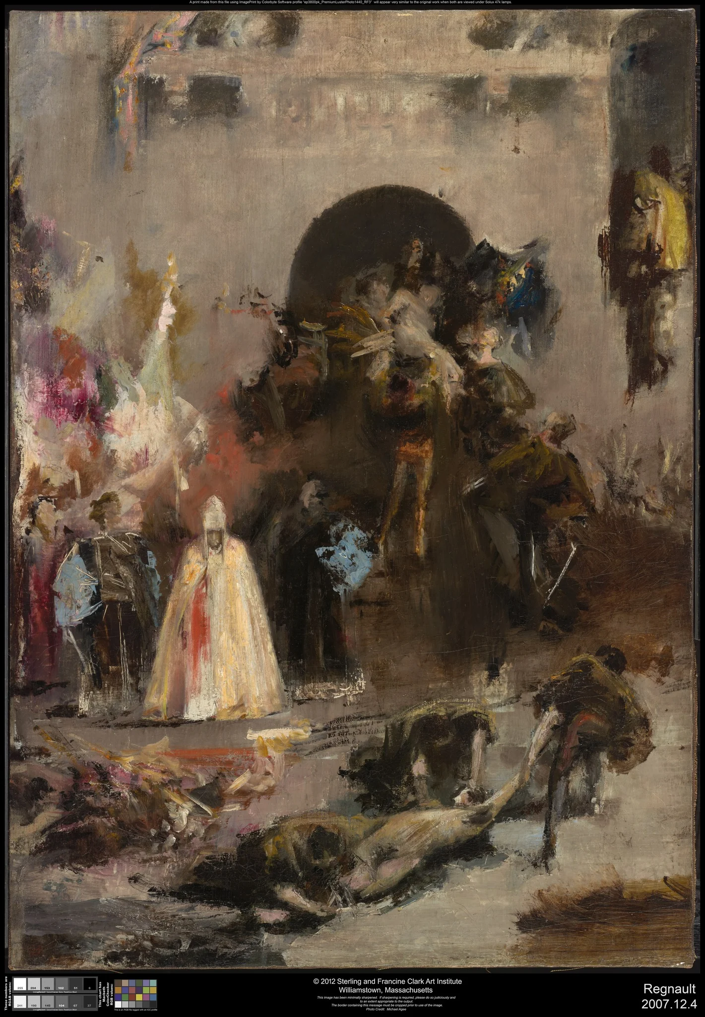 Scene from the Spanish Inquisition, by Henri Regnault, oil, 1869