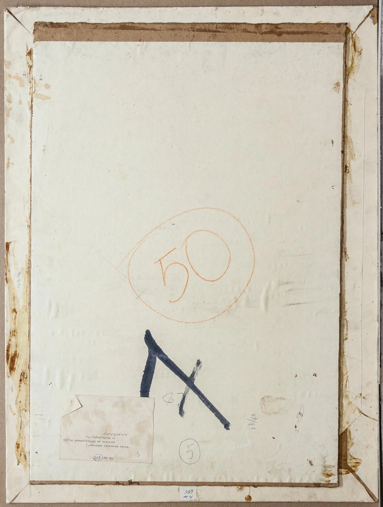 Motiv decorativ I, by Eugen Ispir, 1950
