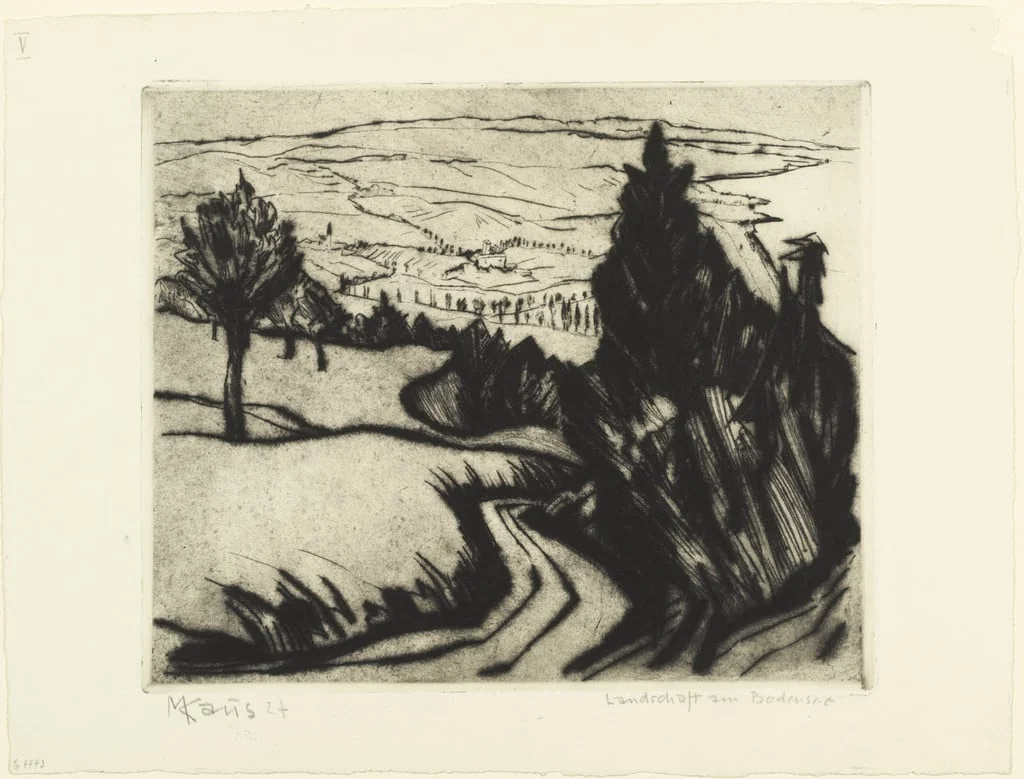 Untitled, by Max Kaus, ink, 1927