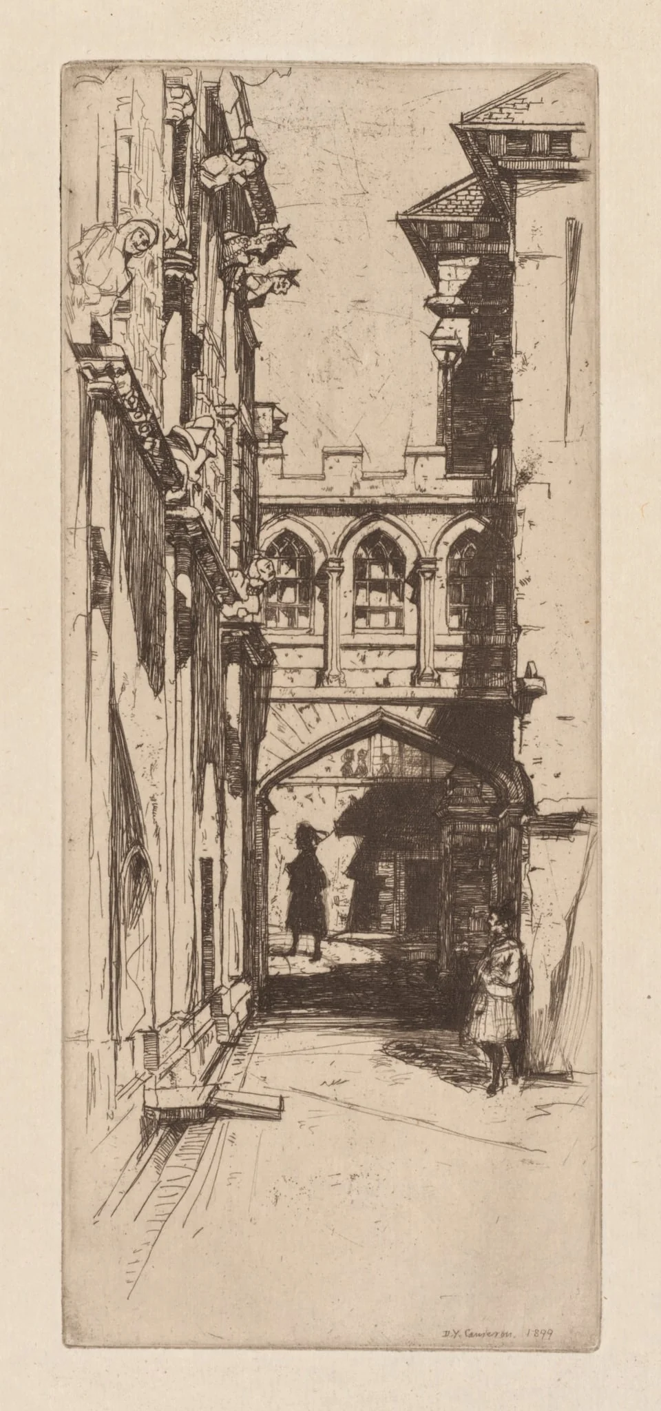 In Stirling Castle or A Scottish Palace (Un Palais Ecossais), by David Young Cameron, 1899