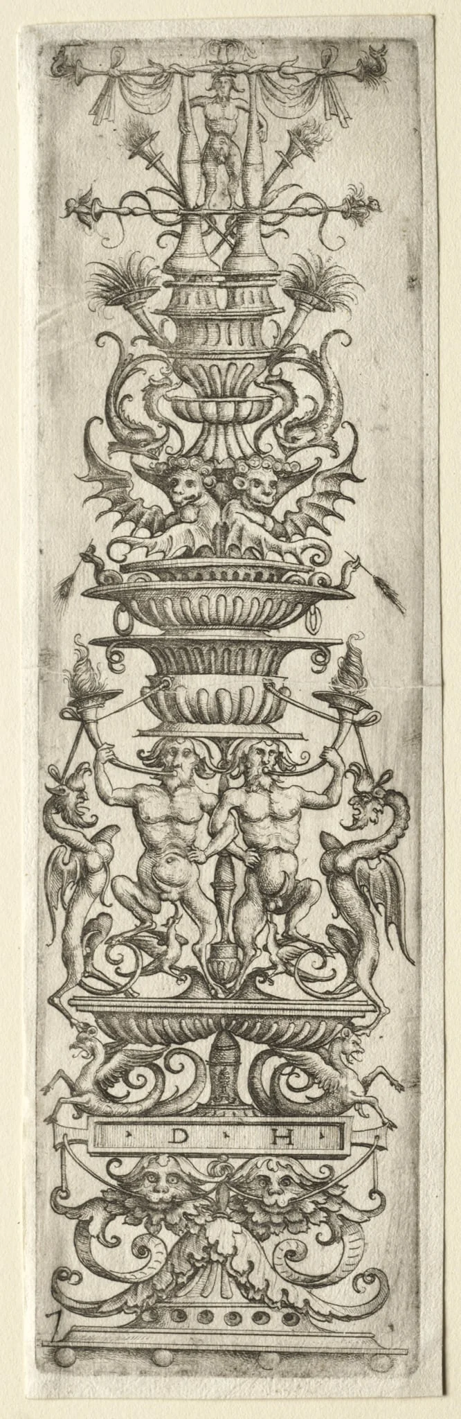 Ornament Fillet with Candelabre-Ornament